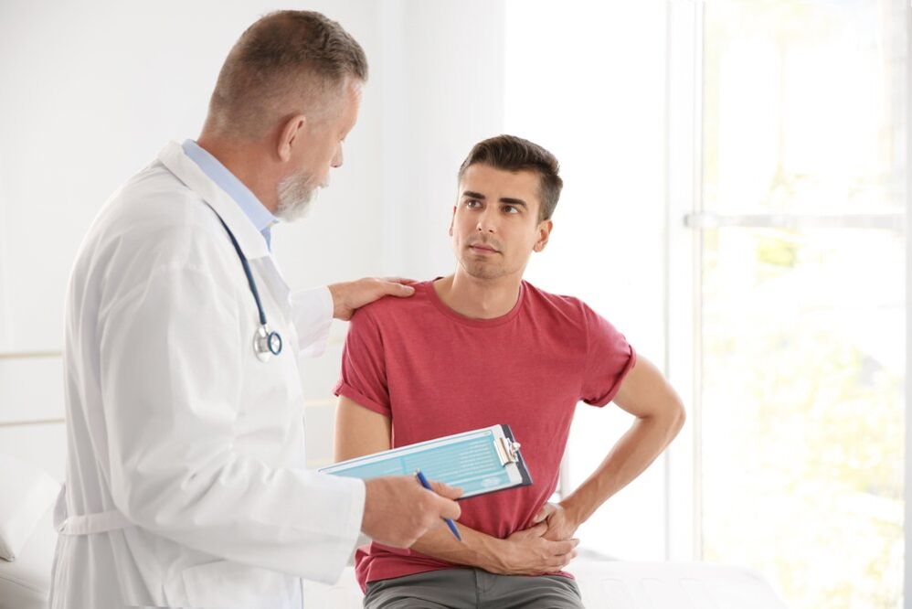 medical consultation with prostatitis