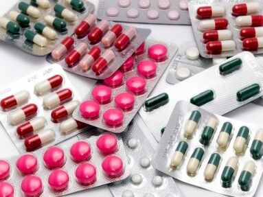 Various medications taken to prevent prostatitis